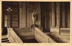 CPA Paris Hotel des Monnaies Le grand escalier