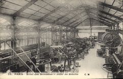 VINTAGE POSTCARD Paris Mint Workshop of the currencies