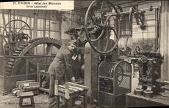 VINTAGE POSTCARD Paris Mint Large rolling mill