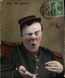 VINTAGE POSTCARD Currencies Knack of the dough Militaria Currency