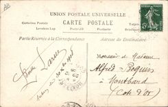 VINTAGE POSTCARD Currencies Woman Currency Happy New Year