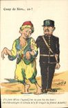 VINTAGE POSTCARD Fantaisie North Africa Illustrator Blow of Siro Co Organizes Police
