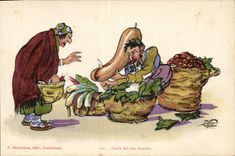 VINTAGE POSTCARD Fantaisie North Africa Zorah Illustrator makes his market