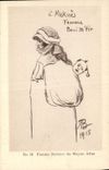 VINTAGE POSTCARD North Africa Fantasy Berber Illustrator Woman of the Average Atlas