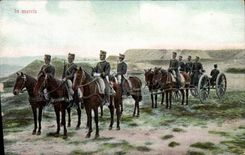 VINTAGE POSTCARD Militaria In Marcia