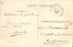 CPA Militaria Camp du Valdahon Parc d'artillerie