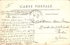 VINTAGE POSTCARD Militaria a camping