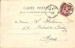 CPA Militaria Camp de Chalons Campement d'artillerie 