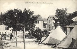 VINTAGE POSTCARD Militaria Camp of Mailly new constructions