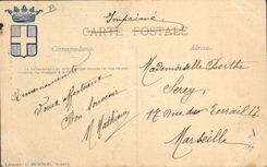 CPA Folklore Bonneval sur Arc Costumes de Savoie Ane Mule