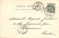 VINTAGE POSTCARD Language of the stamp Sower 10c line