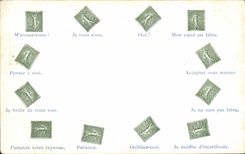 VINTAGE POSTCARD Sower 15c Line