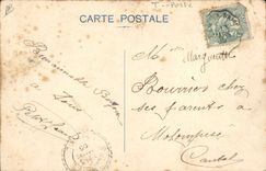 VINTAGE POSTCARD the true language of the stamps posts 25c Semeuse Line