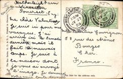 VINTAGE POSTCARD Fun fair The Flip International Imperial Flap Exhibition London 1909