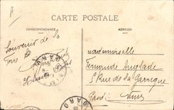 VINTAGE POSTCARD Fun fair Large 8 air Seen from as the crow flies