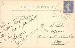 Aix de la feria de diversión de la POSTAL de la VENDIMIA en Provence el tanque del corso del carnaval de Bel Air de la casa de fieras