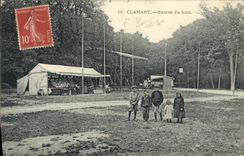 VINTAGE POSTCARD Fun fair Clamart Entered of wood