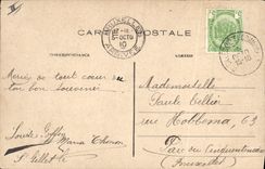 VINTAGE POSTCARD Fun fair World Fair of Brussels 1910 Plain of Attractions the marvellous kingdom