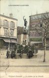 VINTAGE POSTCARD Statue of Freedom Clermont Ferrand Jallat Metal worker