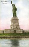 VINTAGE POSTCARD Statue of Freedom Rules Liberty New York off