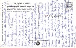 MODERN CARD Statue of Freedom Rules Liberty off