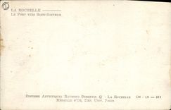 VINTAGE POSTCARD Boat of La Rochelle sin the port towards Saint Saver