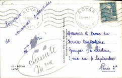 CPA Bateau de peche Royan Le port 