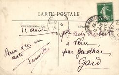 CPA Bateau de peche Pecheurs rentrant au port 