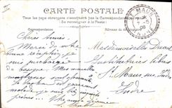 VINTAGE POSTCARD Boat of sin Menton the city and the port