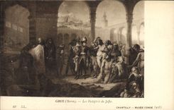 VINTAGE POSTCARD Napoleon History 1st Large the pestiferous ones of Jaffa Chantilly Museum Cop