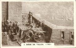 VINTAGE POSTCARD Napoleon History 1st Seat of Toulon 1793