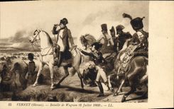 CPA Histoire Napoleon 1er Vernet Bataille de Wagram 