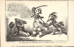 VINTAGE POSTCARD Napoleon History the 1st minister magnanime punishing the Prussian perfidy