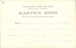 VINTAGE POSTCARD Celtic Brittany Old man Finistere Botrel