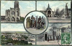 VINTAGE POSTCARD Gallic Soissons