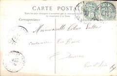 VINTAGE POSTCARD Fantasy Woman With the GUI the new year