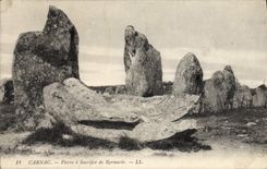 CPA Carnac Pierre a sacrifice de Kermario