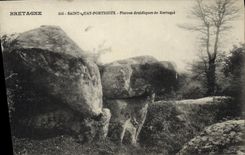 CPA Saint Quay Portrieux Pierres druidiques de Kertugal