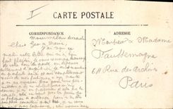 CPA Militaria Camp de Chalons Une tente