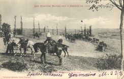 CPA Militaria Les grandes manoeuvres d'armees de 1902 Mise en batterie a Montlaur