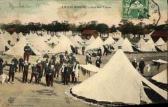 VINTAGE POSTCARD Militaria Valbonne Seen of the tents