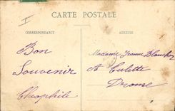 VINTAGE POSTCARD Militaria Valbonne Seen of the tents