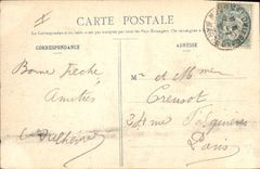 VINTAGE POSTCARD Militaria With the camp of Interior Cahlons of a kitchen