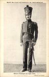 CPA Militaria Musee Fontainebleau Officier d'infanterie de ligne 1814