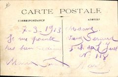VINTAGE POSTCARD Militaria Camp of Carpiagne the guardroom
