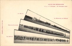 CPA Militaria Revue des reservistes de la 11eme division 1899
