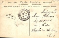 VINTAGE POSTCARD Militaria Operations Parts in position of combat awaiting the orders