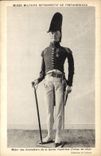 VINTAGE POSTCARD Militaria Museum Fontainebleau Major of Pomegranates of the Imperial Guard Town suit