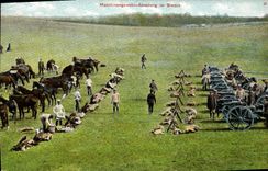 VINTAGE POSTCARD Militaria Im Biwack