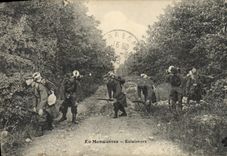 CPA Militaria En manoeuvres Eclaireurs